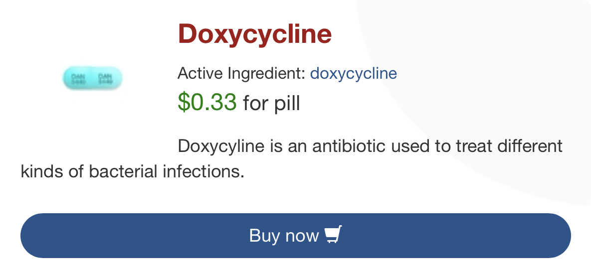 the cost of doxycycline